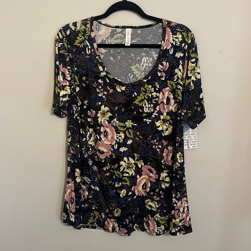 L Floral LuLaRoe Perfect Tee